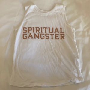 Kids sleeveless spiritual gangster tee